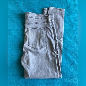 LOFT Gray Skinny Jeans Denim Leggings Sz 12